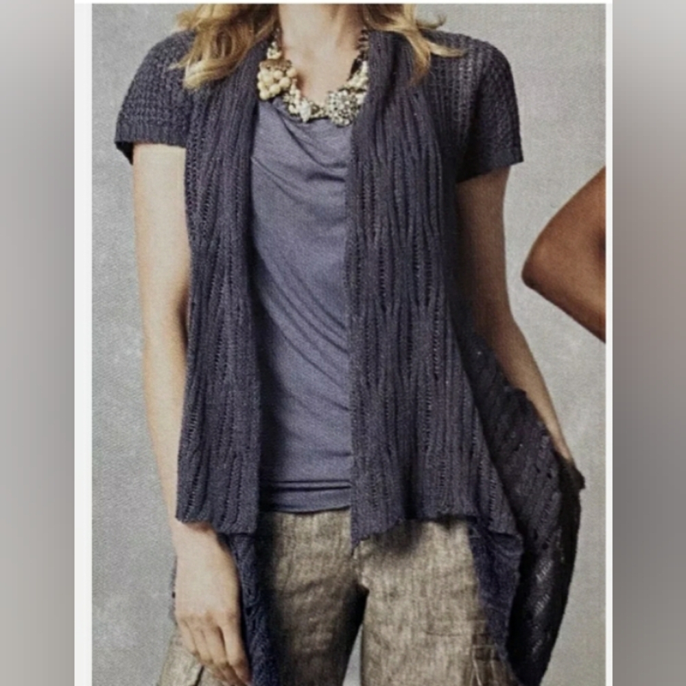 CAbi Cottage Open Knit Cardigan Size XS